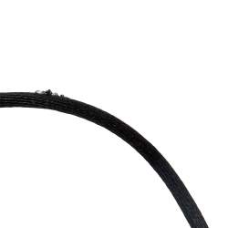 Pre Owned Cartier Trinity De Cartier Black Ceramic & 18k White Gold Adjustable Cord Bracelet