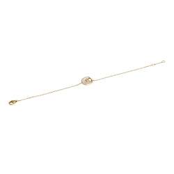 Pre Owned Cartier Amulette de Cartier Mother of Pearl 18K Yellow Gold Bracelet XS