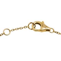 Pre Owned Cartier Amulette de Cartier Mother of Pearl 18K Yellow Gold Bracelet XS