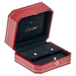 مملوكة مسبقًا أقراط كارتييه ديامانتس ليجيرز ذهب أبيض عيار 18 قيراط مرصعة بالألماس MM 