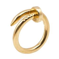 Pre Owned Cartier Juste un Clou 18K Yellow Gold Ring Size 50