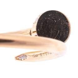 مملوكة مسبقًا Cartier Juste un Clou Diamond 18k Rose Gold Cuff Bracelet 17