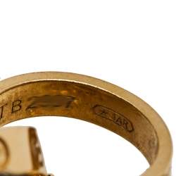 مملوكة مسبقًا Cartier Love Interlocking 2 Hoops 18K Yellow Gold Bracelet