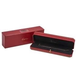 Pre Owned Cartier Diamant Legers Diamond 18k Rose Gold Bracelet XS