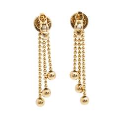 مملوكة مسبقًا Cartier Draperie Diamond 18k Yellow Gold Tassel Long Earrings