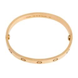 Cartier Love 18k Rose Gold Cuff Bracelet 16