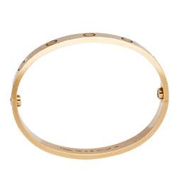 Cartier Love 18k Rose Gold Cuff Bracelet 16