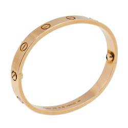 Cartier Love 18k Rose Gold Cuff Bracelet 16