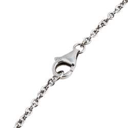 Pre Owned قلا دة كارتييه لوف حلقتين متداخلتين ذهب أبيض عيار 18