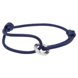 مملوكة مسبقًا Cartier Love Charity Diamond 18K White Gold Adjustable Cord Bracelet 