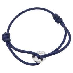 مملوكة مسبقًا Cartier Love Charity Diamond 18K White Gold Adjustable Cord Bracelet 