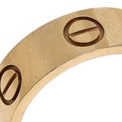 مملوكة مسبقًا خاتم كارتييه لوف حلقة ذهب أصفر عيار 18 مقاس 49