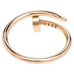 Pre Owned خاتم كارتييه جوست أوون كلوو ذهب ور دي عيار 18 SM مقاس 52