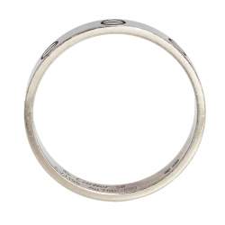 Pre Owned خاتم كفاف كارتييه لوف ذهب أبيض عيار 18 رفيع مقاس 59