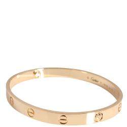 مملوكة مسبقًا Cartier Love 18K Yellow Gold Bracelet 19