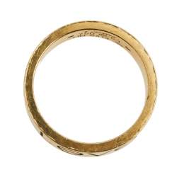 Pre Owned Cartier Love 18K Yellow Gold Band Ring Size 53