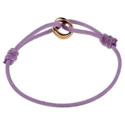 Cartier Trinity Three Tone Gold Pink Adjustable Cord Bracelet Cartier | The  Luxury Closet