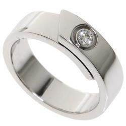 Pre Owned Cartier Anniversary 18K White Gold Diamond Ring EU 54