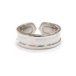 مملوكة مسبقًا Cartier Double C 18K White Gold Diamond Ring EU 54