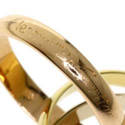 Pre Owned Cartier Les Must de Cartier 18K Yellow, Rose and White Gold Ring EU 54