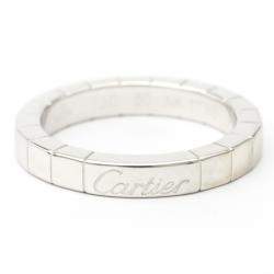 Pre Owned Cartier Lanieres 18K White Gold Ring EU 50