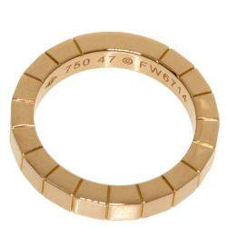 Pre Owned Cartier Lanieres 18K Rose Gold Ring EU 47