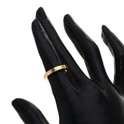 Pre Owned Cartier Lanieres 18K Rose Gold Ring EU 47