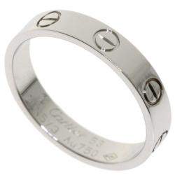 Pre Owned Cartier Mini Love 18K White Gold Ring EU 53