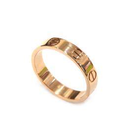 مملوكة مسبقًا Cartier Mini Love 18K Rose Gold Ring EU 47