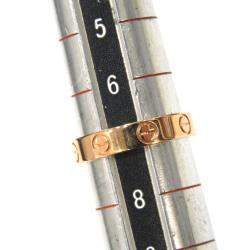 مملوكة مسبقًا Cartier Mini Love 18K Rose Gold Ring EU 47