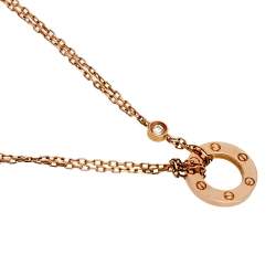 Pre Owned سوار كارتييه لوف ذهب وردي عيار 18 ألماس وزفير إصدار الكريسماس