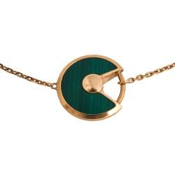 Pre Owned سوار كارتييه أميوليت دو كارتييه ذهب وردي عيار 18 قيراط ألماس ملكيت XS