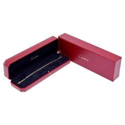 Pre Owned Cartier Love Diamond 18K Rose Gold Pendant Necklace