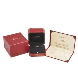 Pre Owned Cartier Love 18K Rose Gold Wedding Band Ring Size 47