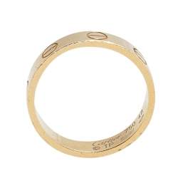 Pre Owned Cartier Love 18K Rose Gold Wedding Band Ring Size 48