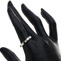 Pre Owned Cartier Lanieres 18K White Gold Ring EU 55