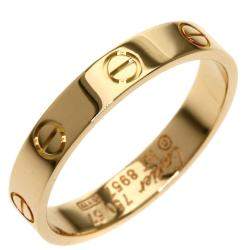 Pre Owned Cartier Love 18K Rose Gold Ring EU 57