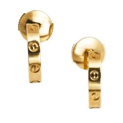 Pre Owned Cartier Love 18K Yellow Gold Earrings