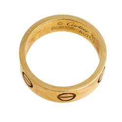 مملوكة مسبقًا خاتم كارتييه لوف ذهب أصفر عيار 18 مقاس 51