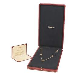 Pre Owned Cartier Love 18k Yellow Gold Long Necklace 