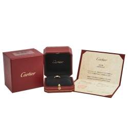 Pre Owned Cartier Love 18K Rose Gold Wedding Band Ring Size 47