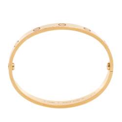 Pre Owned سوار كارتييه لوف ذهب أصفر عيار 18 مقاس 17