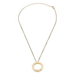 Pre Owned Cartier Love 18K Yellow Gold Pendant Necklace