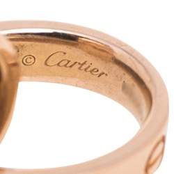 مملوكة مسبقًا Cartier Love Interlocking 2 Hoops 18K Rose Gold Bracelet