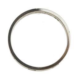 Pre Owned Cartier Love 18k White Gold Narrow Wedding Band Ring Size 61