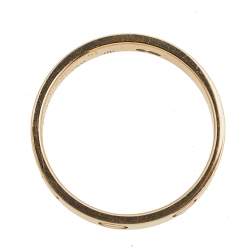 Pre Owned Cartier Love 18k Rose Gold Narrow Wedding Band Ring Size 51