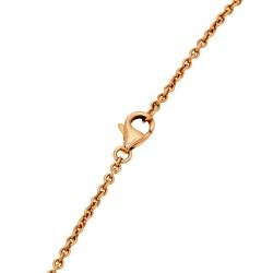 Pre Owned قلادة كارتييه لوف ذهب وردي عيار 18  بحلقة متشابكة 