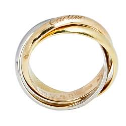 Pre Owned خاتم كارتييه ترينيتي رولينغ ذهب ثلاثي اللون عيار 18 مقاس 55