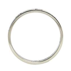 Pre Owned Cartier Love 18K White Gold Narrow Wedding Band Ring Size 59