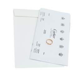 Pre Owned خاتم زواج كارتييه لوف ذهب أصفر عيار 18 رفيع مقاس 50